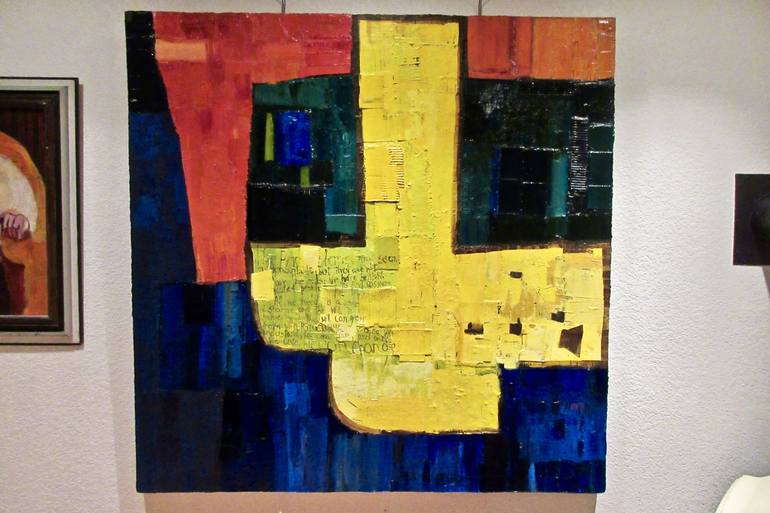 Original Abstract Expressionism Abstract Painting by Adrián  Sierra 