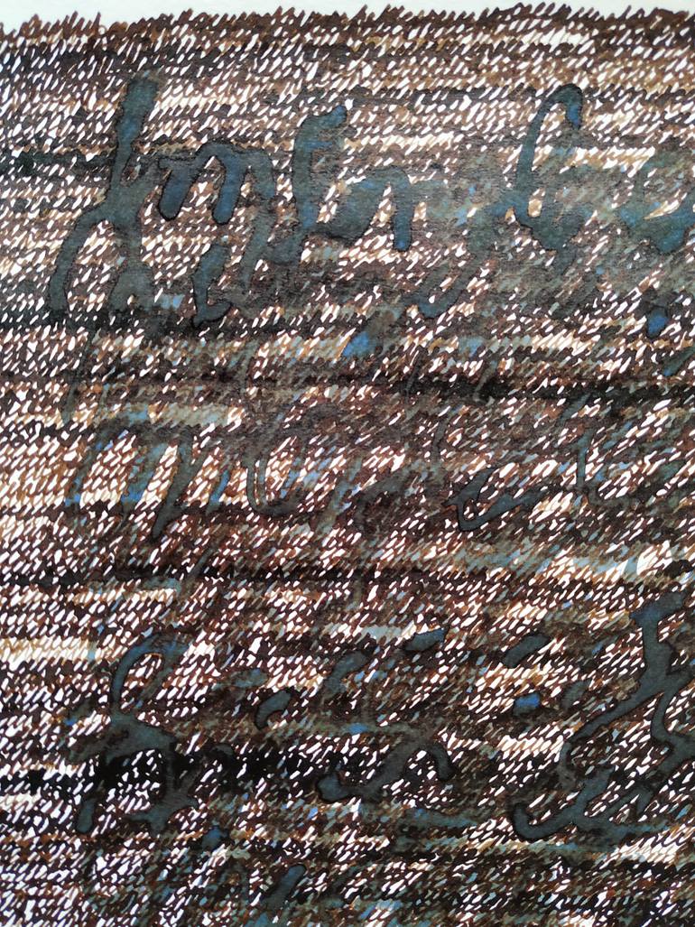 Original Conceptual Abstract Drawing by Biljana Jankovic