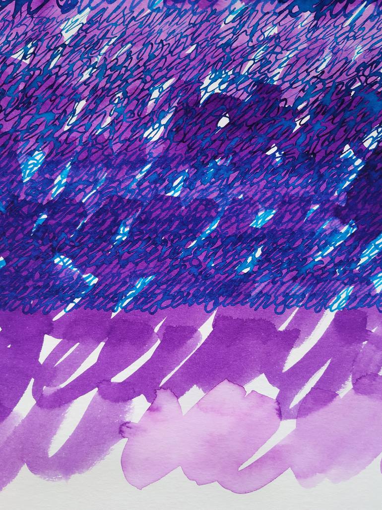 Original Conceptual Abstract Drawing by Biljana Jankovic