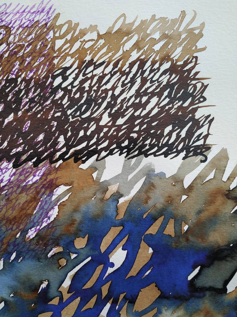 Original Conceptual Abstract Drawing by Biljana Jankovic