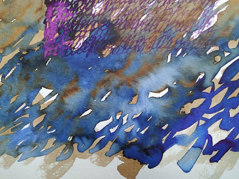 Original Conceptual Abstract Drawing by Biljana Jankovic