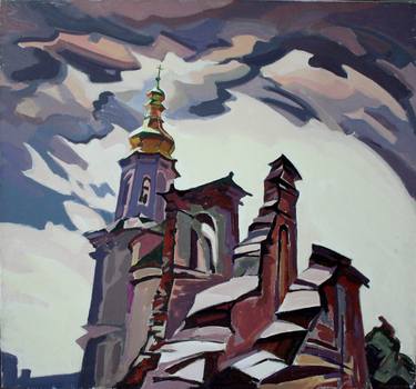 Print of Architecture Paintings by Leonid Pavlenko