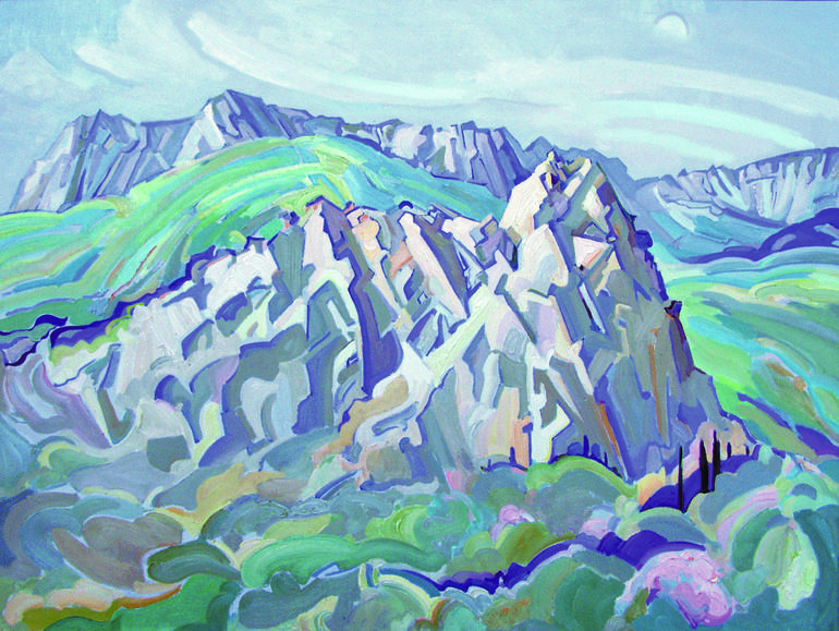 Print of Expressionism Landscape Paintings by Leonid Pavlenko
