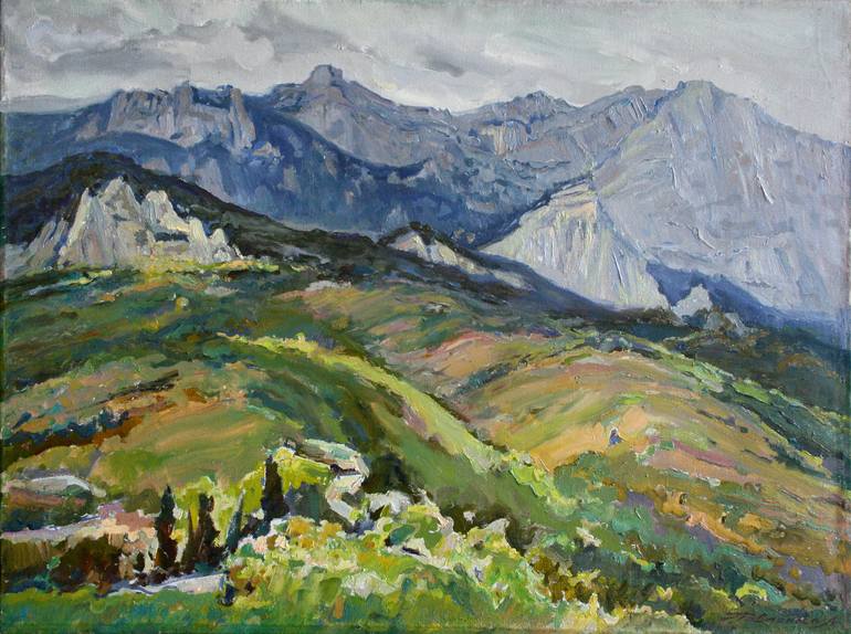 Print of Expressionism Landscape Paintings by Leonid Pavlenko