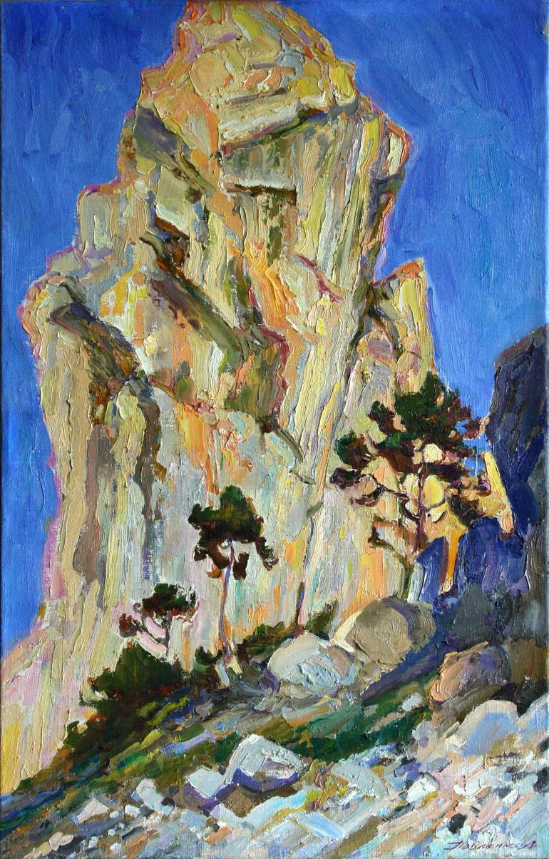 Print of Expressionism Landscape Paintings by Leonid Pavlenko