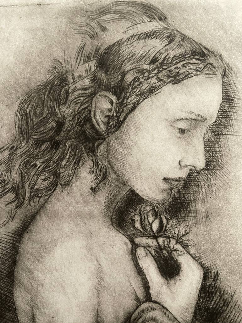 Original Contemporary Women Printmaking by Safet H. ///    Safa    ///    Fine Art Colection