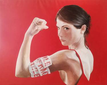 Original Contemporary Portrait Paintings by Sandra Renzi