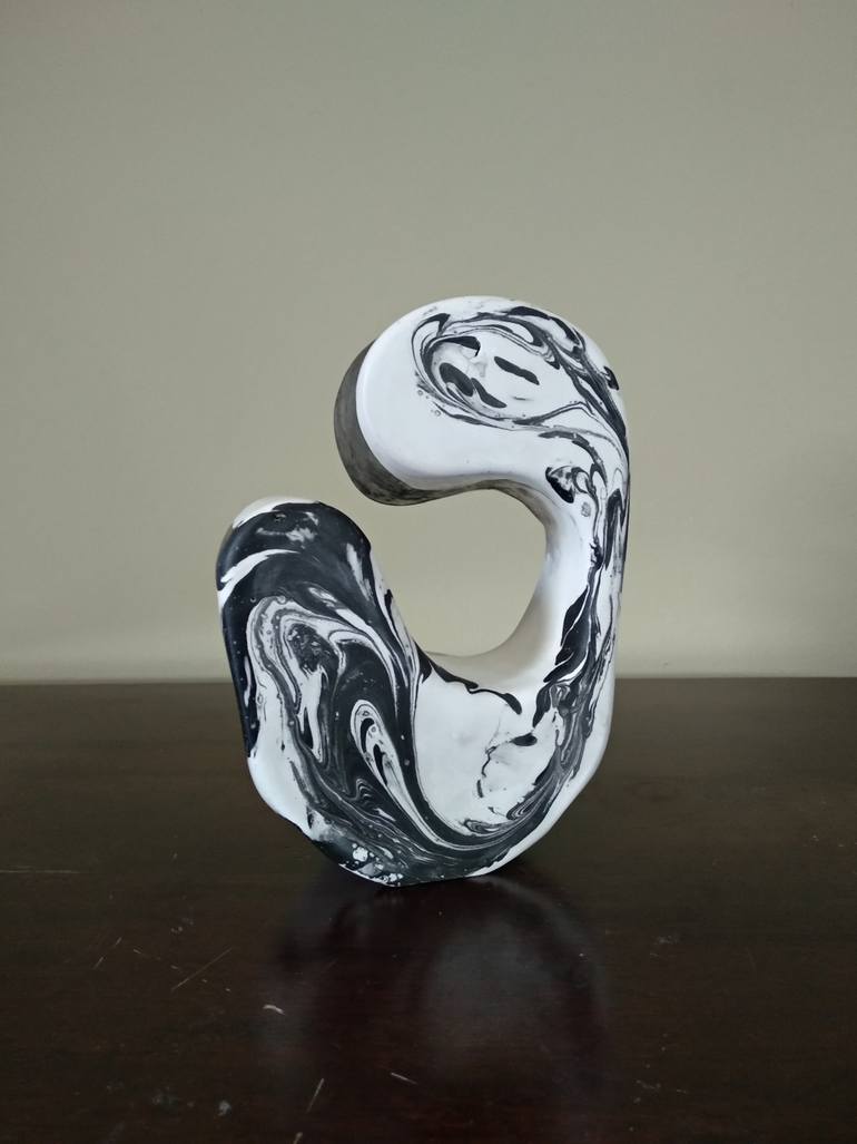 Original Art Deco Abstract Sculpture by Giorgos Papasotiriou