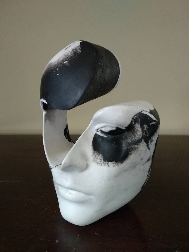 Original Art Deco Abstract Sculpture by Giorgos Papasotiriou
