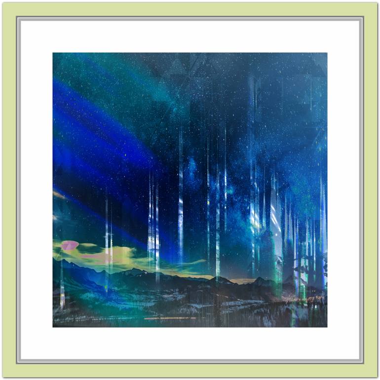 Original Abstract Expressionism Language Digital by Colin Fleming