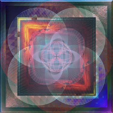 Original Abstract Geometric Digital by Colin Fleming