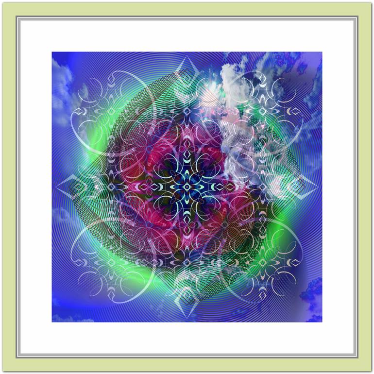 Original Abstract Geometric Digital by Colin Fleming