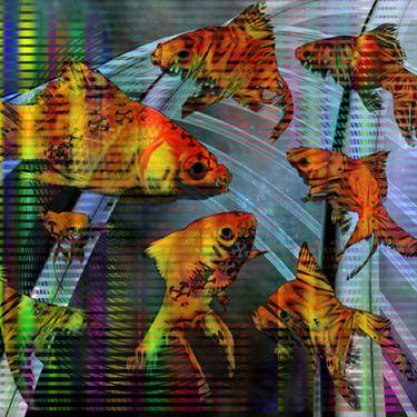 Original Abstract Fish Digital by Colin Fleming