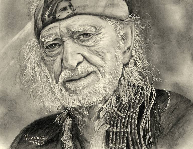 Willie nelson Drawing by Michael Todd | Saatchi Art