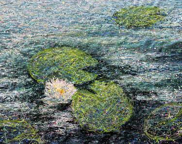 Original Abstract Floral Paintings by Nadin Antoniuk