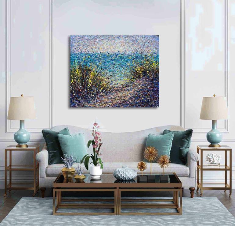 Original Impressionism Seascape Painting by Nadin Antoniuk