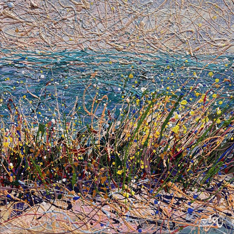 Original Contemporary Beach Painting by Nadin Antoniuk