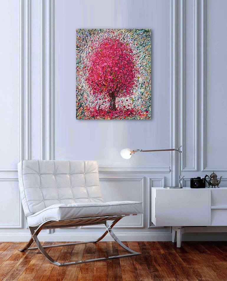 Original Abstract Expressionism Love Painting by Nadin Antoniuk