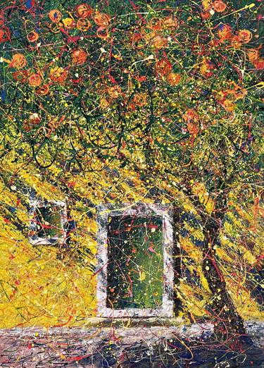 Original Impressionism Garden Paintings by Nadin Antoniuk