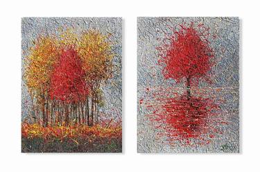 Original Impressionism Garden Paintings by Nadiia Antoniuk
