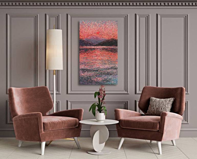 Original Impressionism Beach Painting by Nadiia Antoniuk