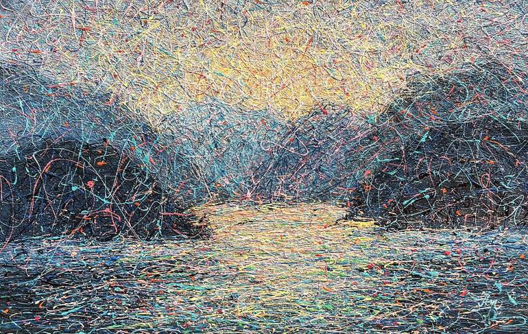 Original Modernism Landscape Paintings by Nadiia Antoniuk