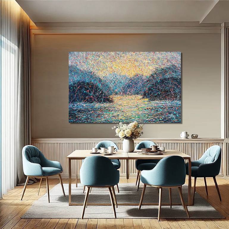 Original Modernism Landscape Painting by Nadiia Antoniuk