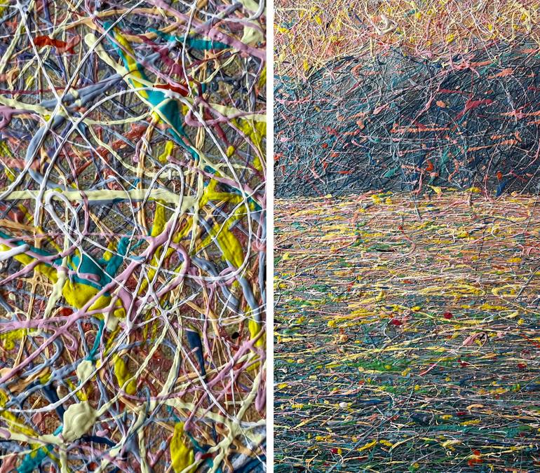 Original Modernism Landscape Painting by Nadiia Antoniuk