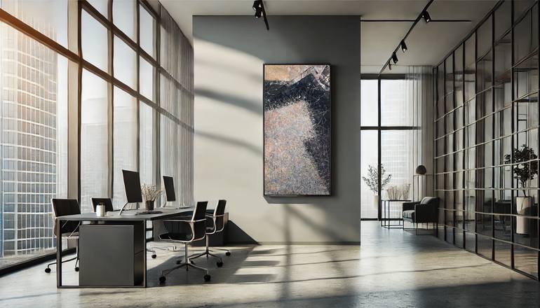 Original Minimalism Abstract Painting by Nadiia Antoniuk