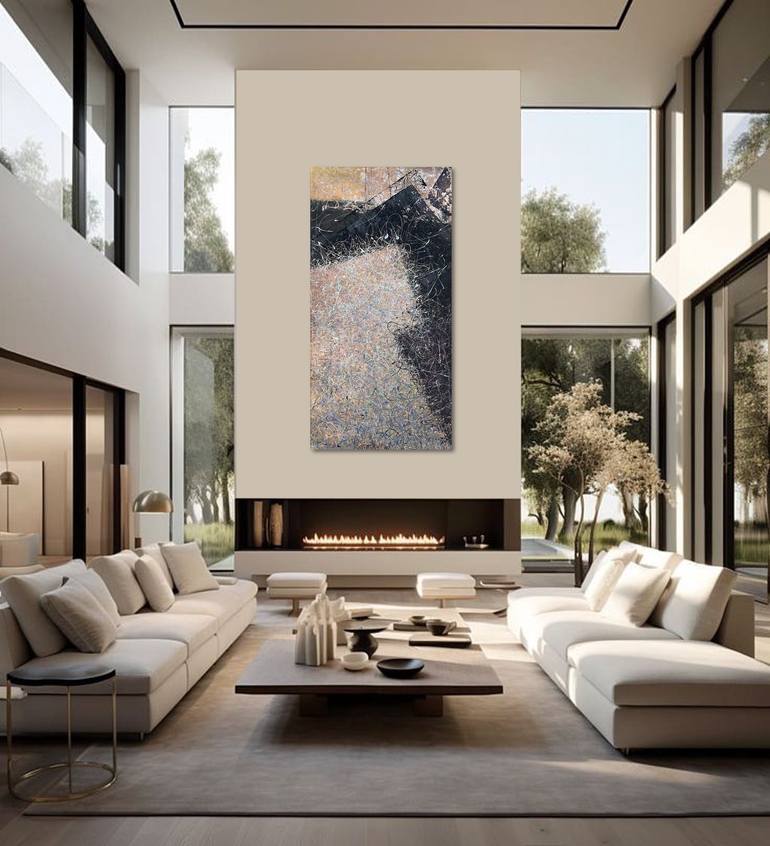 Original Minimalism Abstract Painting by Nadiia Antoniuk