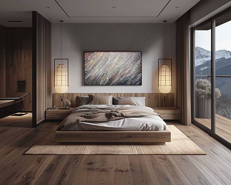 Original Minimalism Abstract Painting by Nadiia Antoniuk