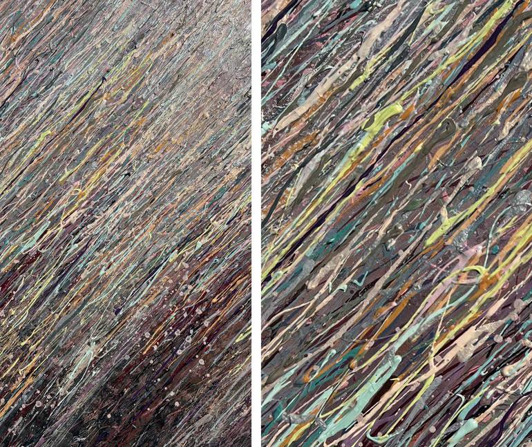 Original Minimalism Abstract Painting by Nadiia Antoniuk