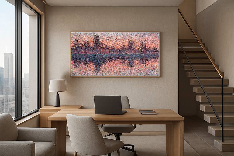 Original Impressionism Architecture Painting by Nadiia Antoniuk