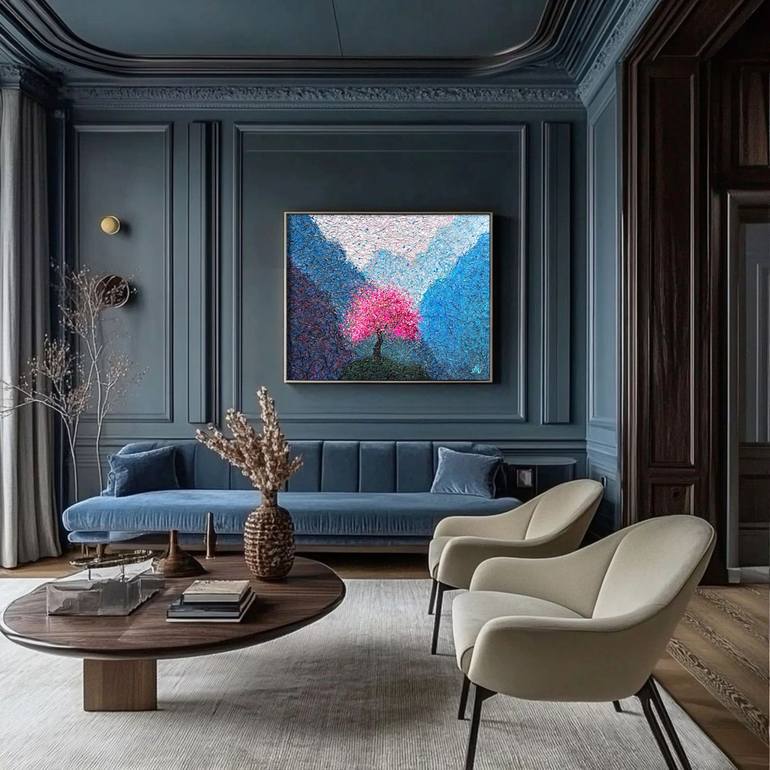 Original Expressionism Landscape Painting by Nadiia Antoniuk