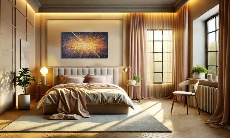 Original Impressionism Light Painting by Nadiia Antoniuk