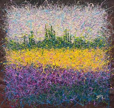 Original Abstract Landscape Painting by Nadiia Antoniuk