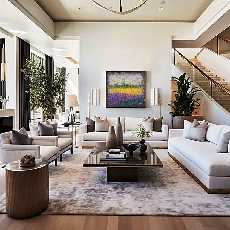 Original Abstract Landscape Painting by Nadiia Antoniuk