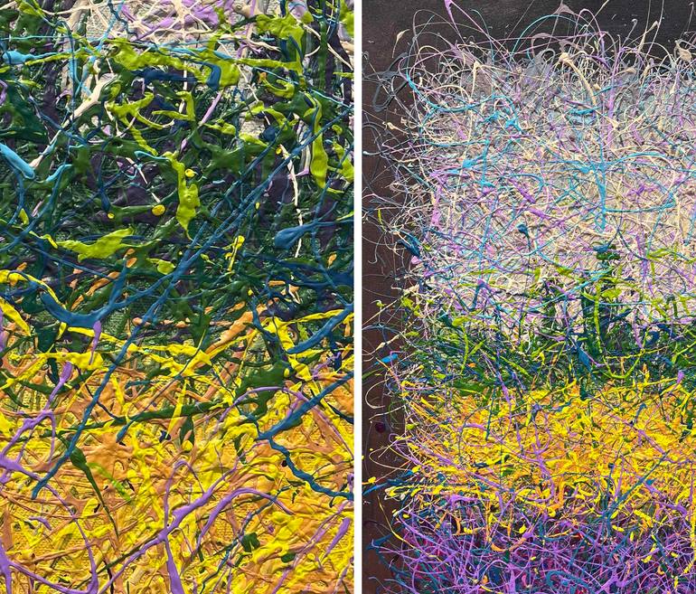 Original Abstract Landscape Painting by Nadiia Antoniuk