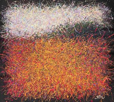 Original Abstract Expressionism Abstract Painting by Nadiia Antoniuk