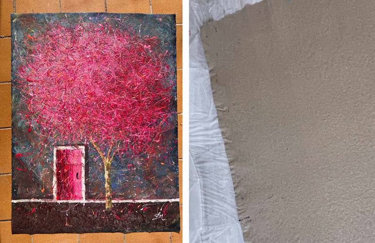 Original Expressionism Architecture Painting by Nadiia Antoniuk