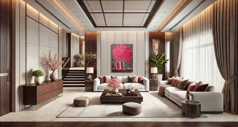 Original Expressionism Architecture Painting by Nadiia Antoniuk