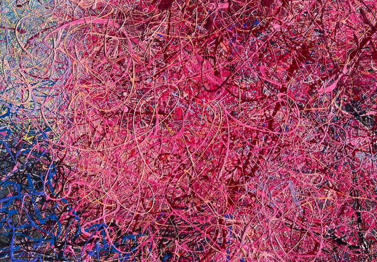 Original Abstract Floral Painting by Nadiia Antoniuk