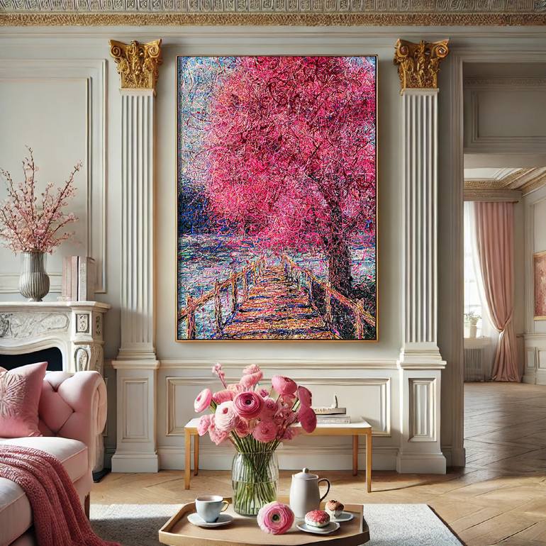 Original Abstract Floral Painting by Nadiia Antoniuk