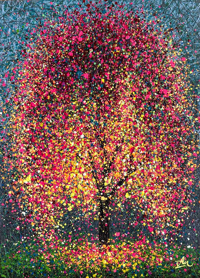Original Architecture Painting by Nadiia Antoniuk | Impressionism Art on Canvas | In a stream of tenderness - Ready to hang
