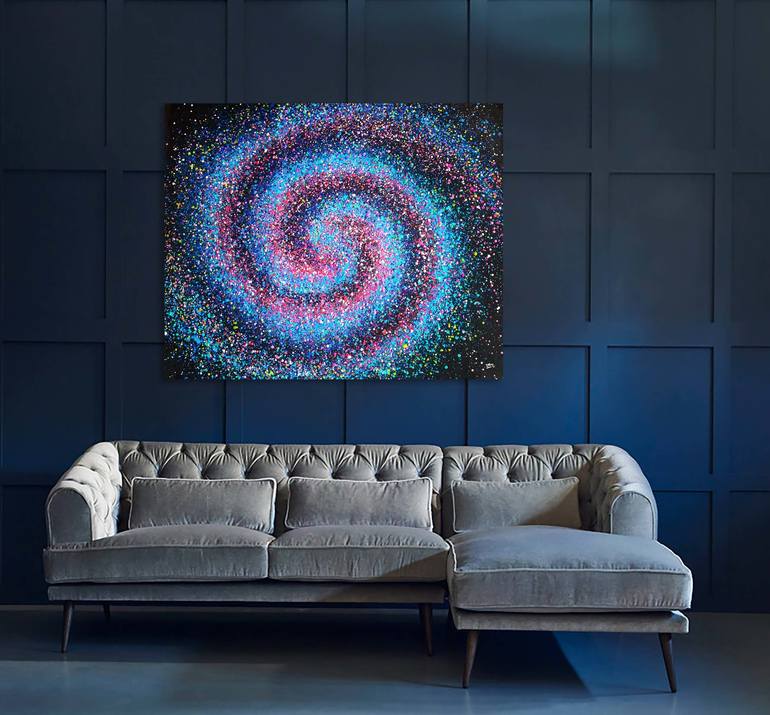 Original Outer Space Painting by Nadin Antoniuk