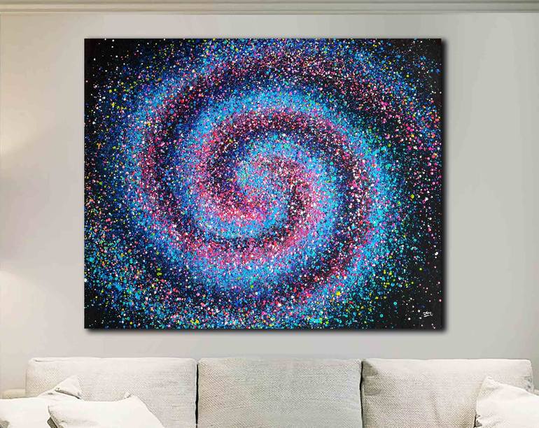 Original Outer Space Painting by Nadin Antoniuk