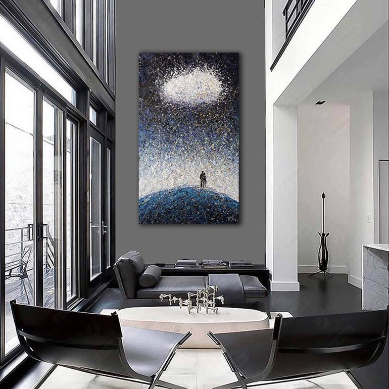 Original Impressionism Abstract Painting by Nadin Antoniuk