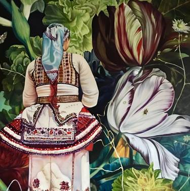Original Figurative Floral Paintings by Renata Waterfall