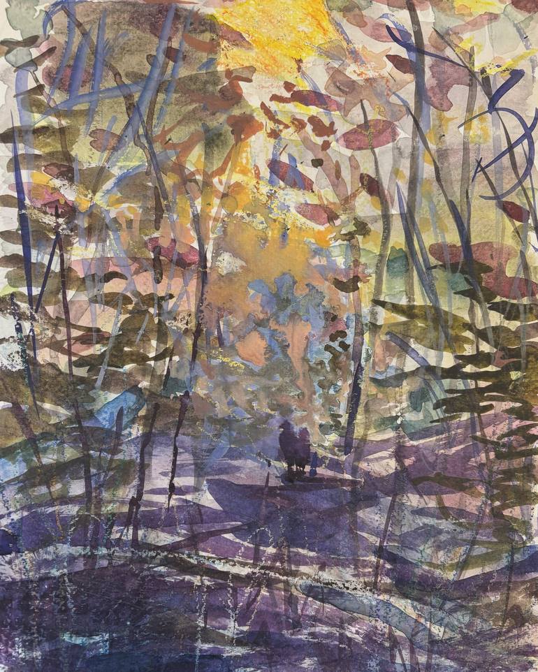 Print of Contemporary Landscape Paintings by Kat X