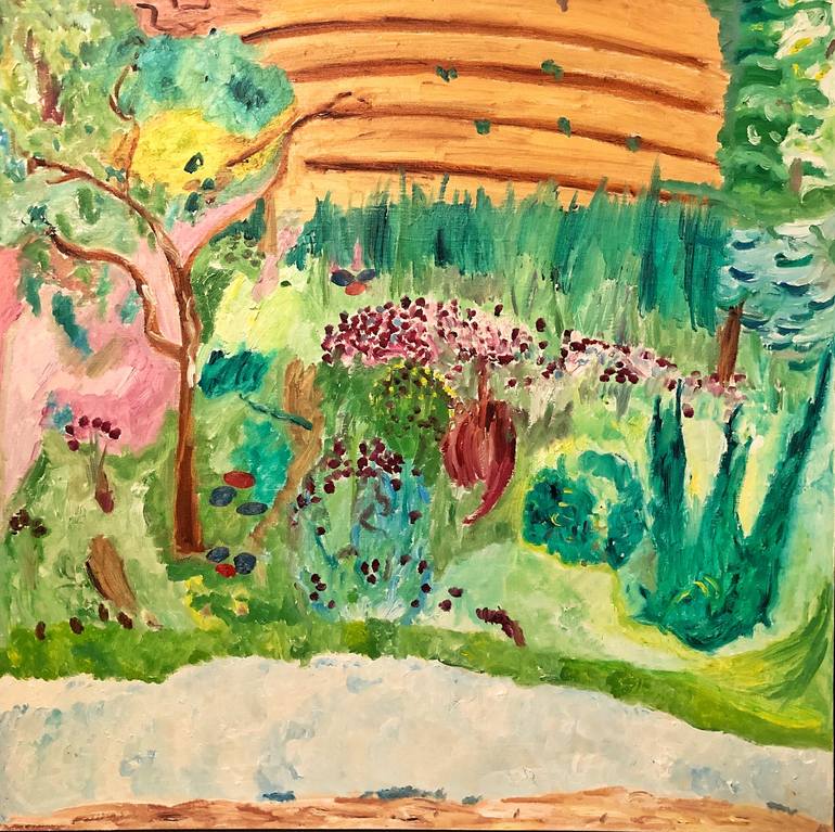 Garden Painting by Kat X | Saatchi Art